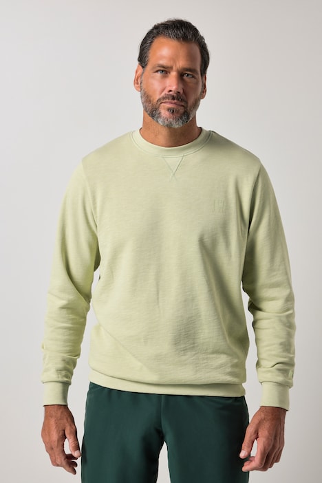 Bluza, fitness, gładka dzianina, haft i nadruk, do rozm. 7XL