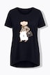 T-Shirt, A-Linie, Glitzer auf dem Teddybär