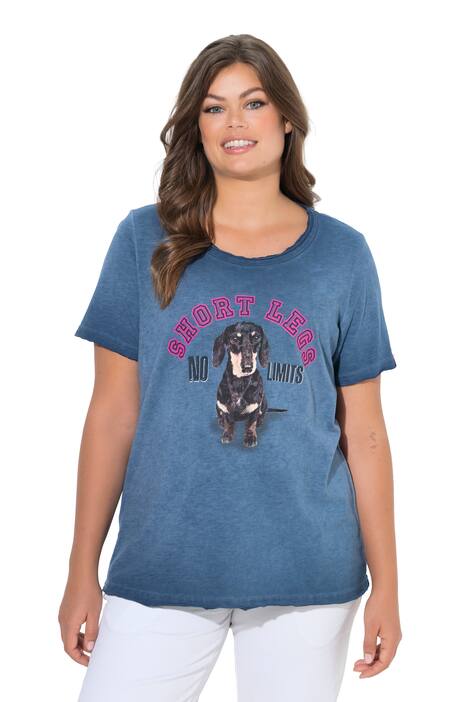 Tričko, barveno technologií Cool Dye, 1/2 rukáv, potisk se psem