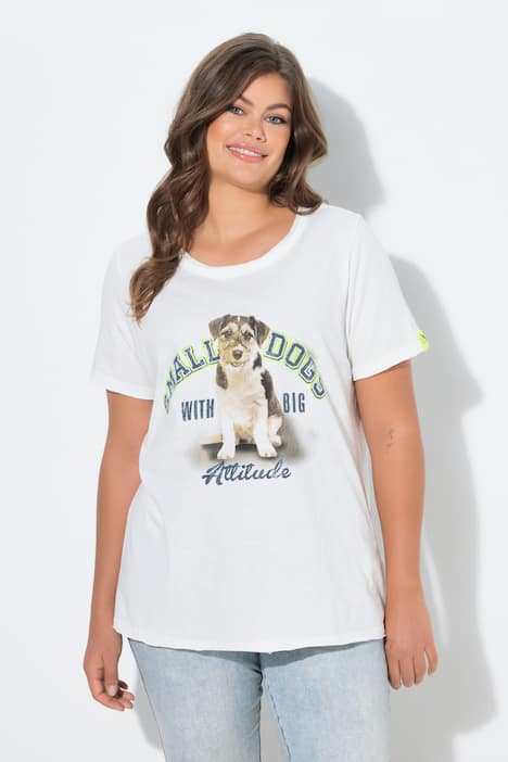 T-shirt, Cool Dyed, 1/2 Arm,  Hundeprint