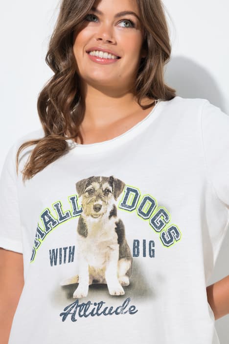 T-shirt, Cool Dyed, 1/2 Arm,  Hundeprint