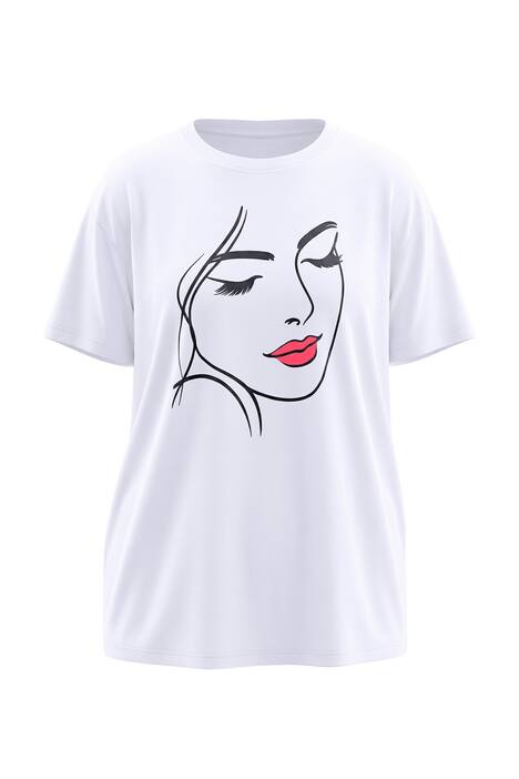 Linework Portrait Graphic Tee