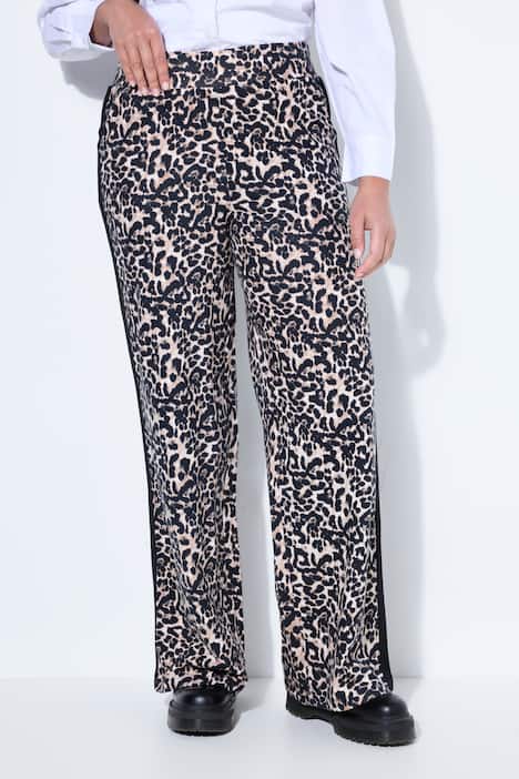 Sweat-Hose, gerades Bein, Leo mit Streifen