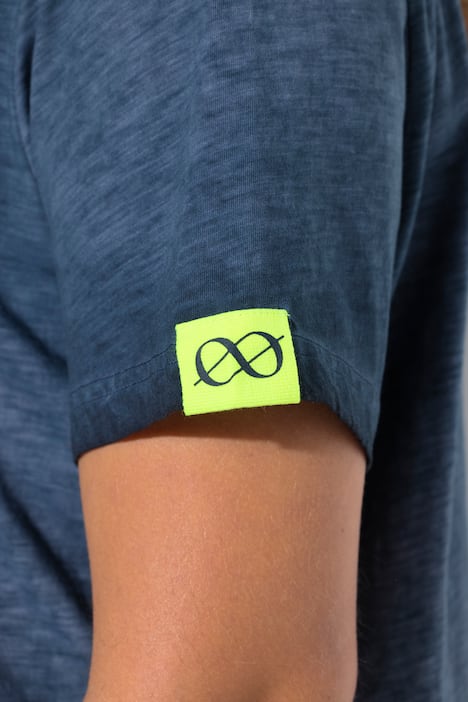 T-shirt, okrągły dekolt, krótki rękaw, haftowany napis