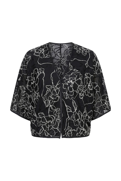 Bolero, Seidenmix, Oversized, Fledermausarm