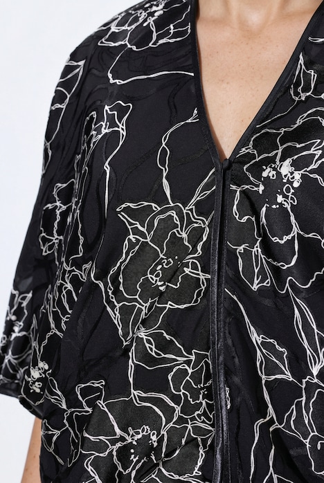 Bolero, Seidenmix, Oversized, Fledermausarm