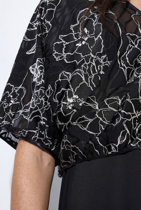 Bolero, Seidenmix, Oversized, Fledermausarm