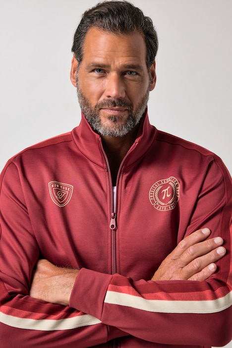 Sweatjacke FLEXNAMIC®, Fitness, Brustprints, bis 7 XL