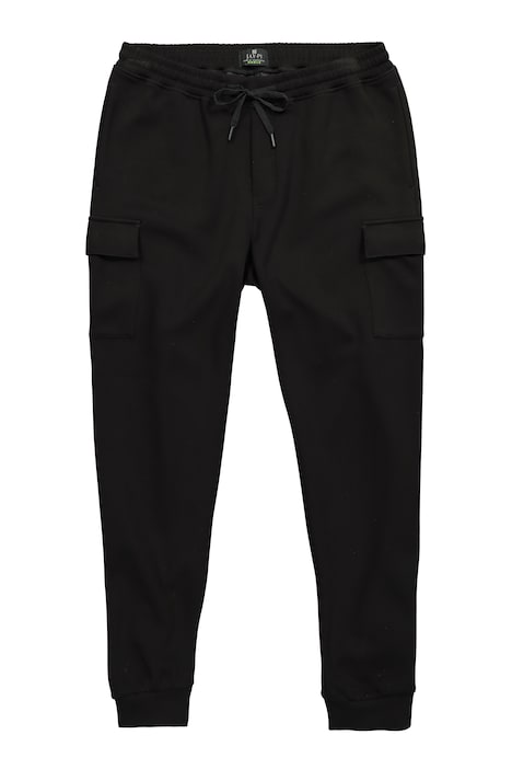 Cargo pants, fitness, interlock sweat fabric, multiple pockets, elasticated waistband, up to 7XL