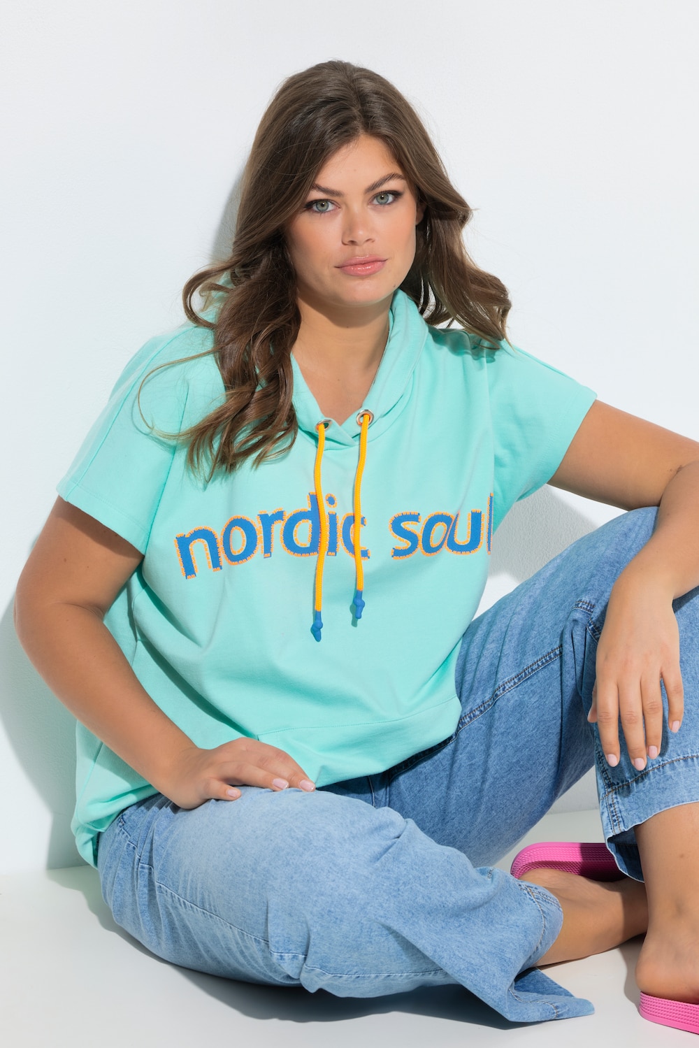 Sweatshirt,1/2 Arm,Kapuze