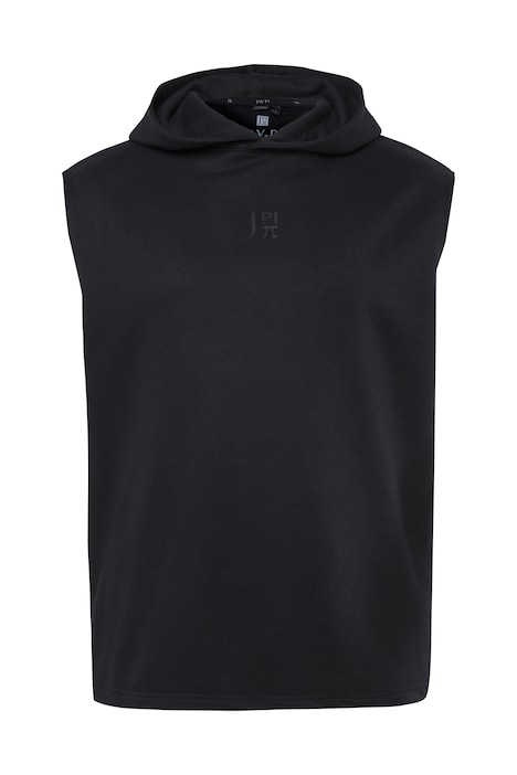 Mikina s kapucí, přiléhavá, fitness, bez rukávů, do velikosti 7XL