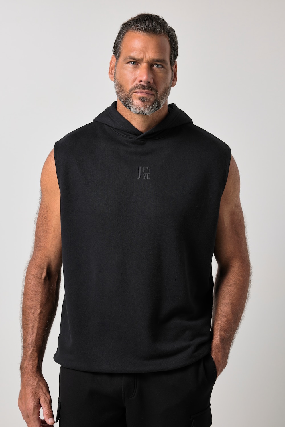 Hoodie Bauchfit, Fitness, ärmellos, Kapuzensweater, bis 7 XL