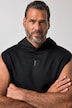 Hoodie Bauchfit, Fitness, ärmellos, Kapuzensweater, bis 7 XL