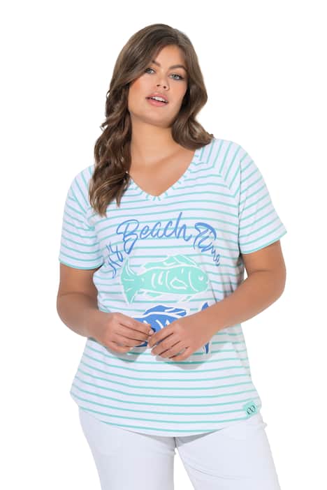 Tričko, V výstřih, polo rukáv