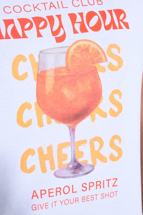 T-Shirt, Komfort Fit, Aperitif-Motiv - jede Farbe anders
