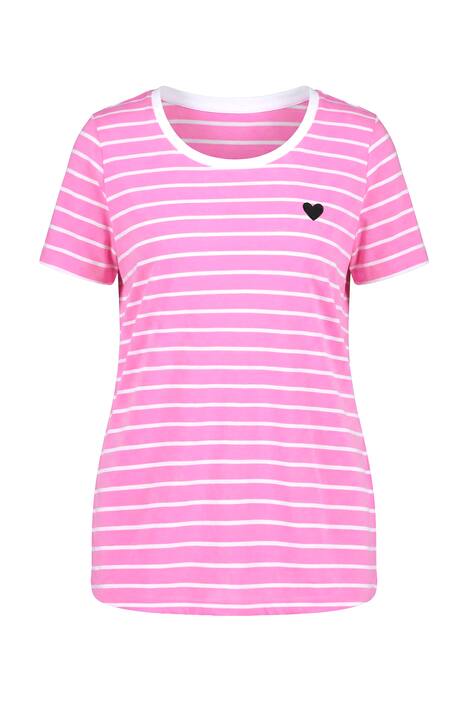Striped Heart Logo Tee