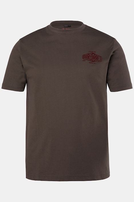 T-shirt, korte mouwen, print op de borst, tot 8XL