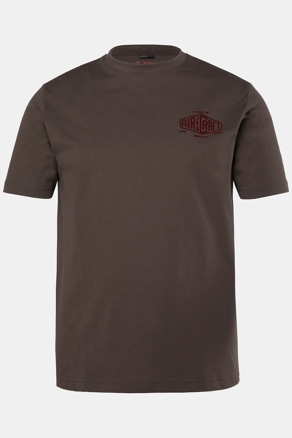 T-Shirt, Halbarm, Brustprint, bis 8 XL