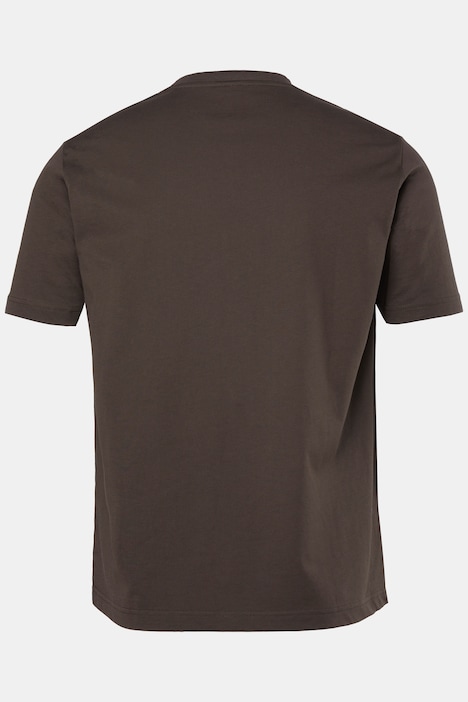 T-shirt, korte mouwen, print op de borst, tot 8XL