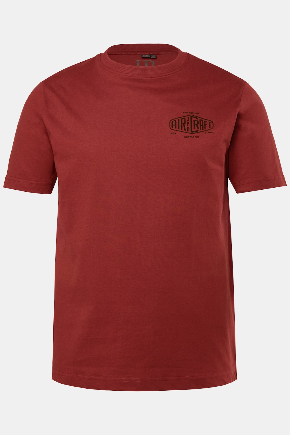 T-Shirt, Halbarm, Brustprint, bis 8 XL