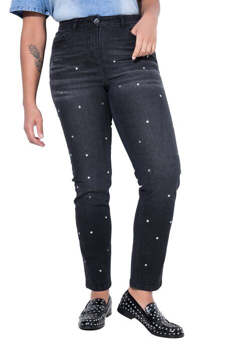 Rhinestone Studded Shaping Jeans