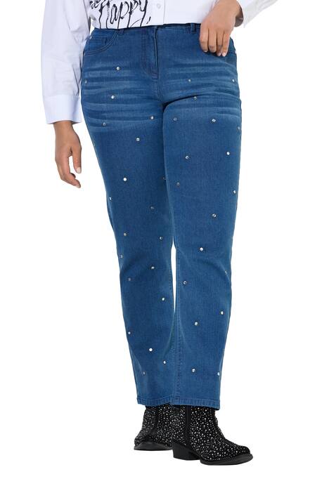Rhinestone Studded Shaping Jeans