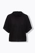 Pullover, Querstrick, Oversized, Stehkragen, Halbarm