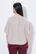 Pullover, Querstrick, Oversized, Stehkragen, Halbarm