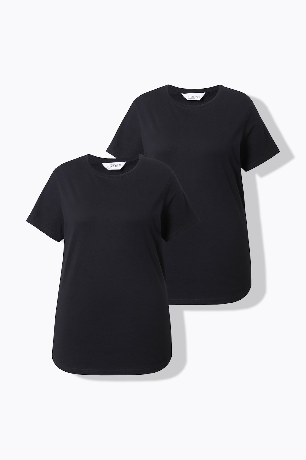 T-Shirt, Rundhals, Doppelpack