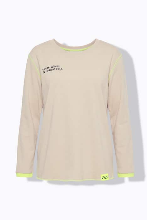 Mikina, kulatý výstřih, potisk palem na zádech