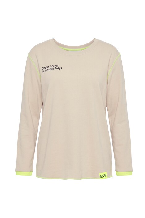 Mikina, kulatý výstřih, potisk palem na zádech