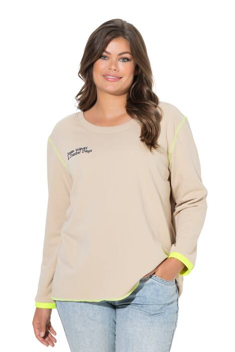 Mikina, kulatý výstřih, potisk palem na zádech