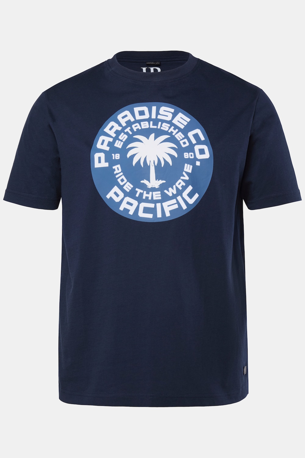 T-Shirt, Halbarm, Brustprint, bis 8 XL