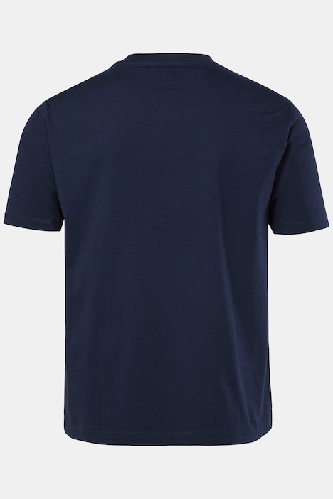 T-shirt, korte mouwen, print op de borst, tot 8XL