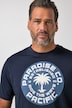 T-shirt, korte mouwen, print op de borst, tot 8XL