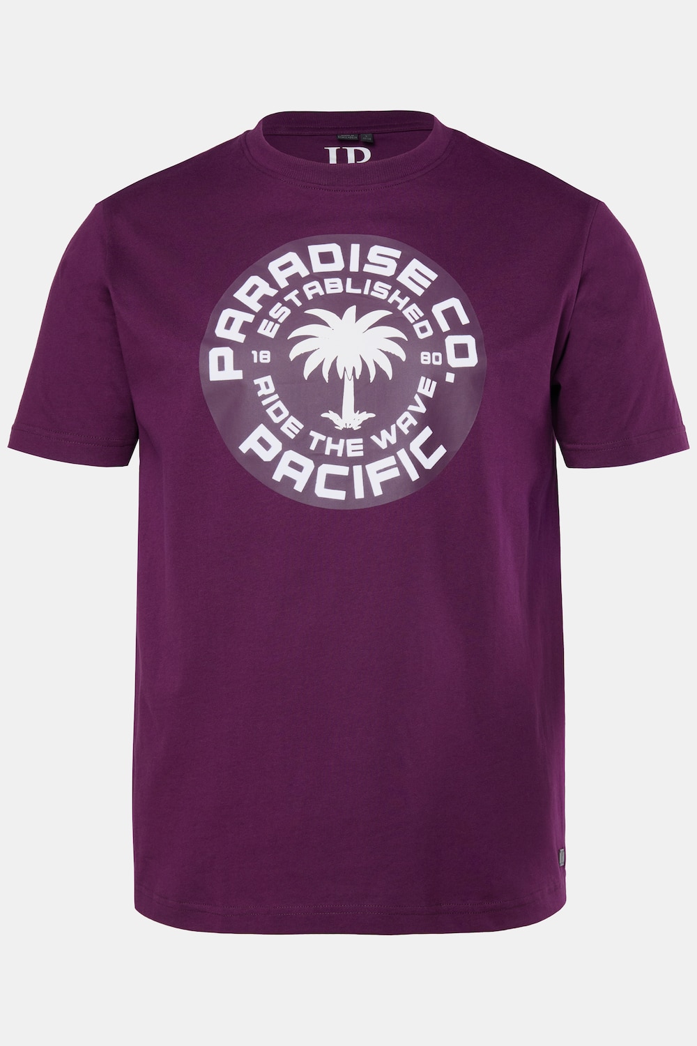T-Shirt, Halbarm, Brustprint, bis 8 XL