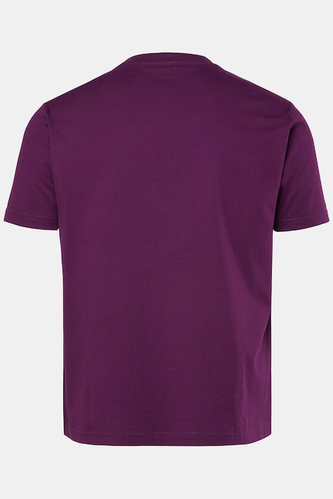 T-shirt, korte mouwen, print op de borst, tot 8XL