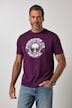 T-shirt, korte mouwen, print op de borst, tot 8XL