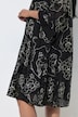 Kleid, Seidenmix, A-Linie, V-Ausschnitt, 3/4-Glockenarm