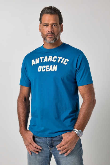 T-Shirt, Halbarm, Brustprint, bis 8 XL