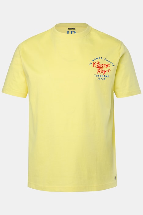 T-shirt, korte mouwen, print op de borst, tot 8XL