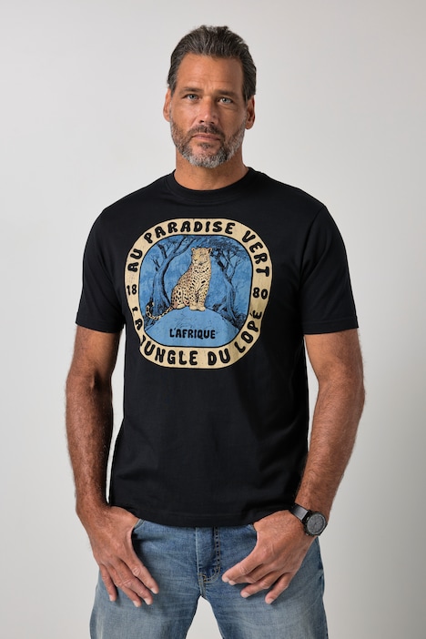 T-shirt, mezze maniche, stampa sul petto, fino alla taglia 8XL