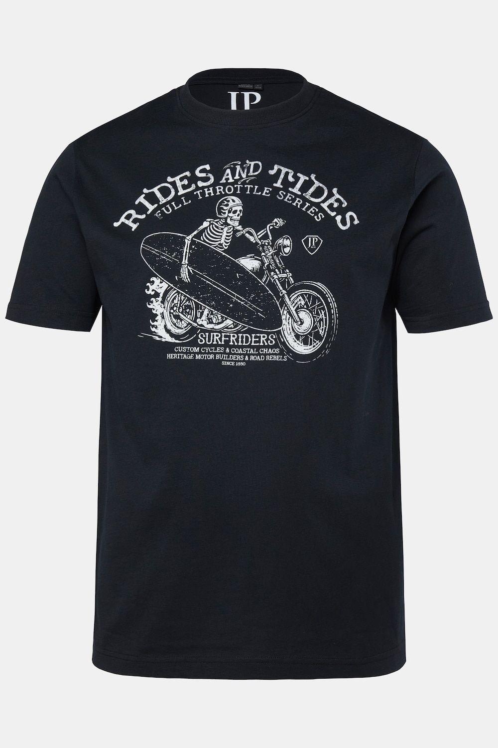 T-Shirt, Halbarm, Brustprint, bis 8 XL