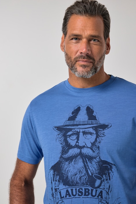 T-Shirt, Tracht, Halbarm, Brustprint, bis 8 XL