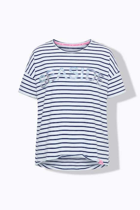 Stripete genser, oversize, 1/2-ermer