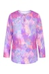 Tunika, áčkový střih, pestrobarevný potisk, dlouhé rukávy