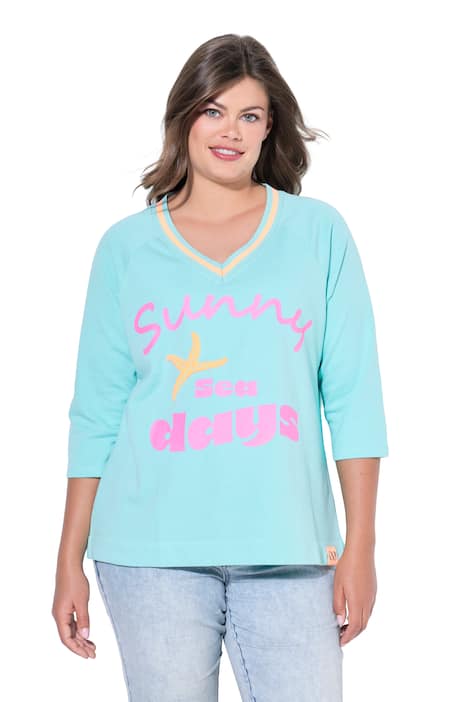 Mikina, V výstřih, 3/4 rukáv