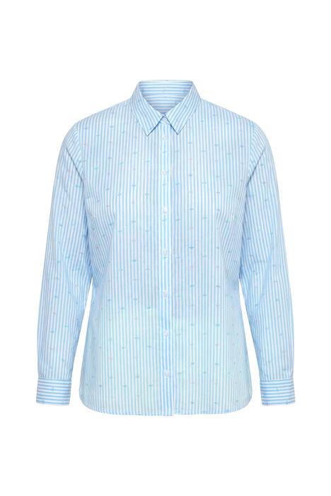 Pastel Embroidered Pinstripe Blouse