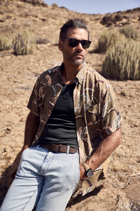 Chino-jeans, FLEXNAMIC®, denim, Straight Fit, tot maat 72