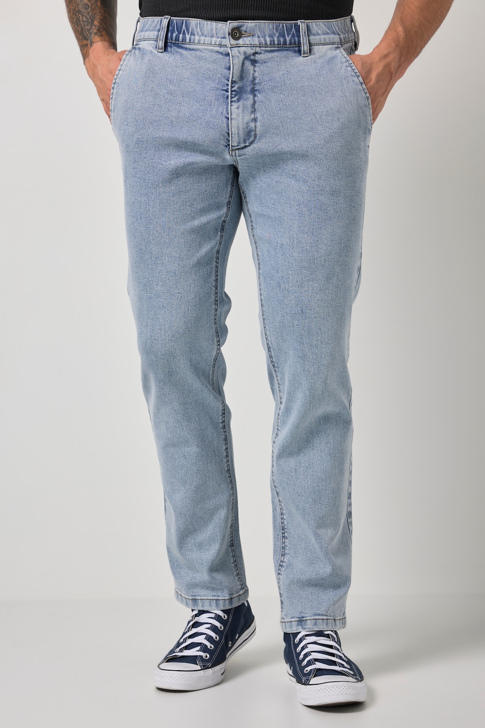 Chino-Jeans, FLEXNAMIC®, Denim, Straight Fit, bis Gr. 72